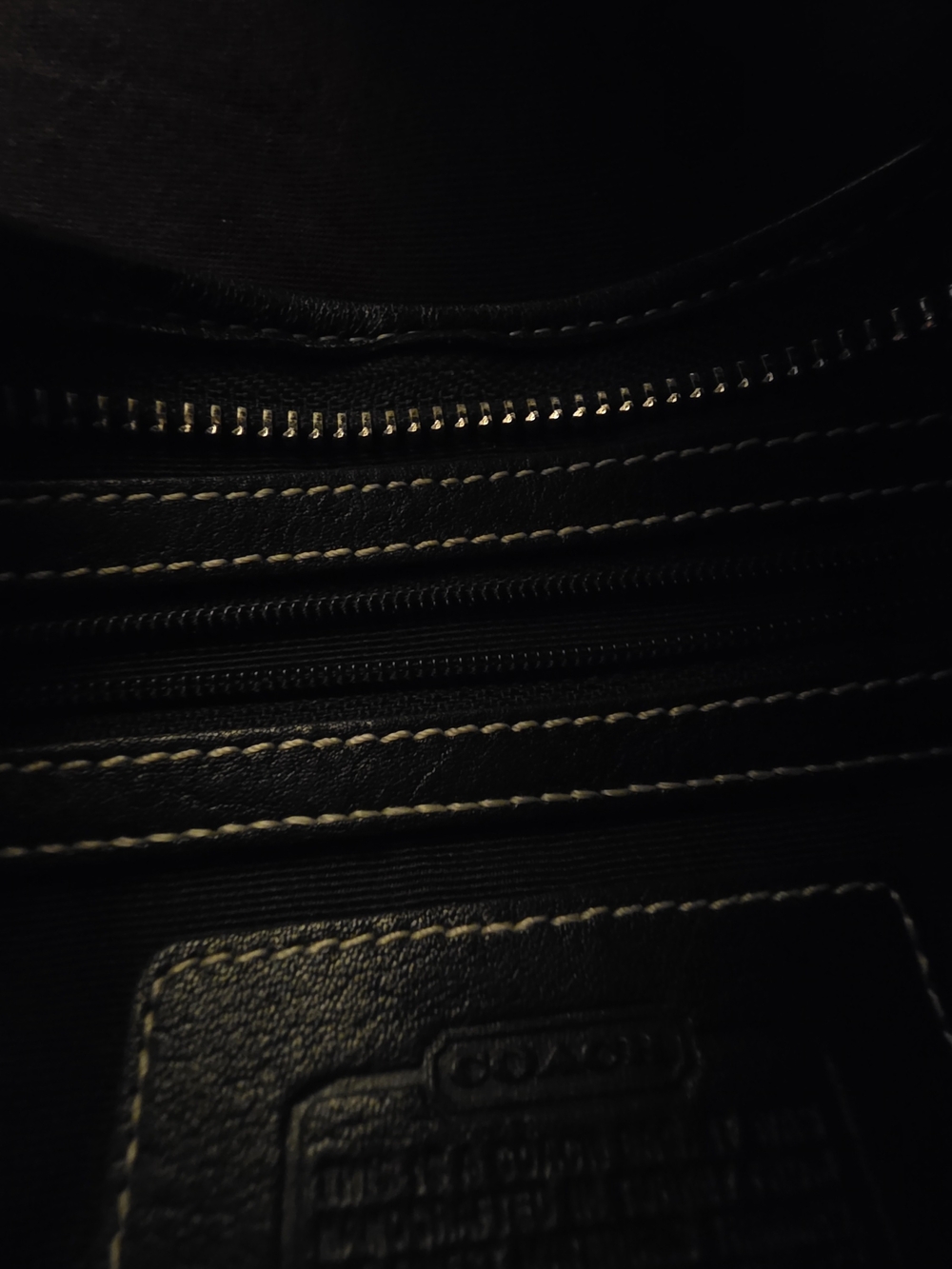 Coach Black and Gray Signature Canvas Shoulder Bag - Picture 4 of 12